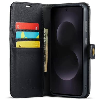 Mobil lommebok DG-Ming 2i1 Samsung Galaxy S25 Edge - Svart