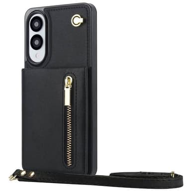 Zipper halskjede deksel Samsung Galaxy S25 Edge - Svart
