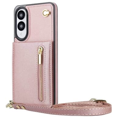 Zipper halskjede deksel Samsung Galaxy S25 Edge - Rose