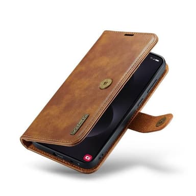 Mobil lommebok DG-Ming 2i1 Samsung Galaxy S25 Edge - Brun