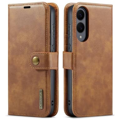 Mobil lommebok DG-Ming 2i1 Samsung Galaxy S25 Edge - Brun