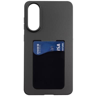 Silikon deksel med kortholder Samsung Galaxy S25 Edge - Svart