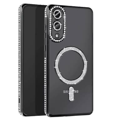 Diamond bling MagSafe deksel Samsung Galaxy S25 Edge - Svart