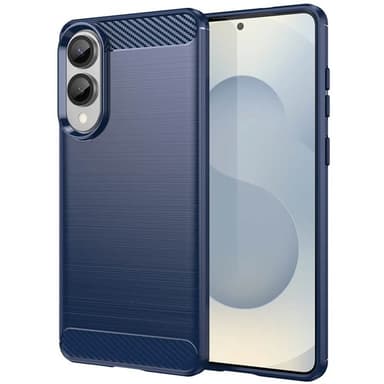 Børstet silikondeksel Samsung Galaxy S25 Edge - Blå