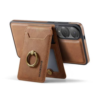 DG-Ming Magking K1 2i1 deksel Samsung Galaxy S25 Edge - Brun