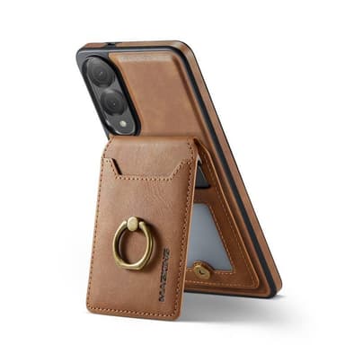 DG-Ming Magking K1 2i1 deksel Samsung Galaxy S25 Edge - Brun