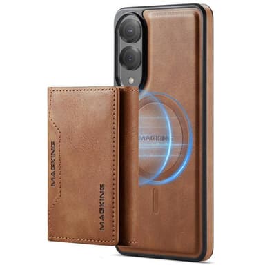 DG-Ming Magking K2 2i1 deksel Samsung Galaxy S25 Edge - Brun