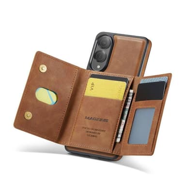 DG-Ming Magking K2 2i1 deksel Samsung Galaxy S25 Edge - Brun