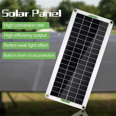 30W bærbar solcellepanel solladekontroller for campingbilbåt
