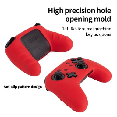 Kompatibel med Nintendo Switch Pro Controller Case Silikon - Hvit