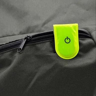 4 stk LED-lys Magnetiske klips Sikkerhet Løping Natt Campingaktiviteter - Fluorescerende