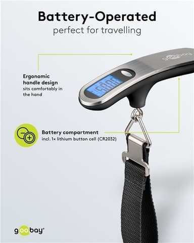 Goobay Digital bagasjevekt for en vekt på opptil 50 kg