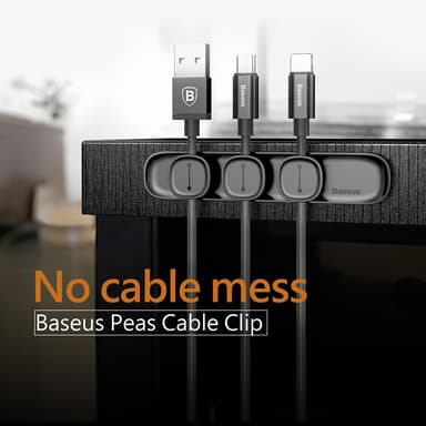 Magnetisk kabelklemme USB-ledningsholder Wire Organizer Kabelhåndtering