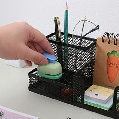 3 rom Metall skrivebord Organizer Penneholder Organizer Oppbevaringsskuff