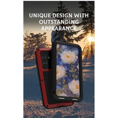 Samsung Galaxy S25 Etui Armour beskyttelsesdeksel Deksel + herdet glass