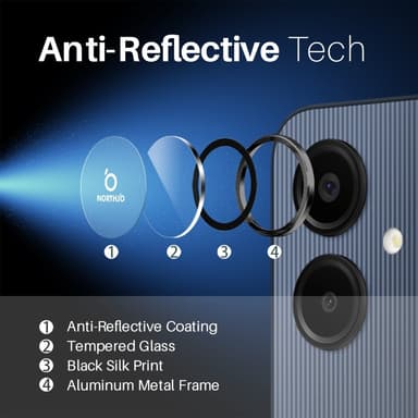 NORTHJO for Samsung Galaxy A06 Herdet Glass Kameralinsebeskytter