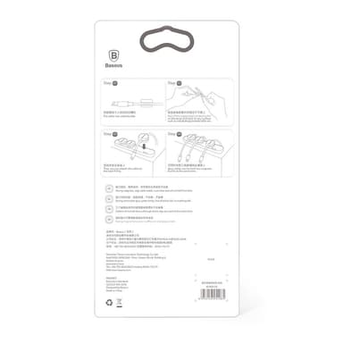 Magnetisk kabelklemme USB-ledningsholder Wire Organizer Kabelhåndtering