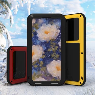 Samsung Galaxy S25 Etui Armour beskyttelsesdeksel Deksel + herdet glass