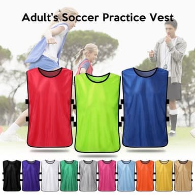 12STK Fotball for voksne Hurtigtørkende Fotballvest Treningsvest - Fluorescerende