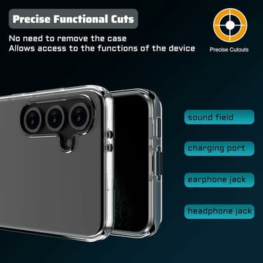 For Samsung Galaxy A26 5G gjennomsiktig TPU mobildeksel + skjermbeskytter