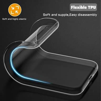 For Samsung Galaxy A26 5G gjennomsiktig TPU mobildeksel + skjermbeskytter