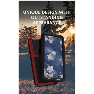 Samsung Galaxy S25 Ultra Etui Armour beskyttelsesdeksel Deksel + herdet glass