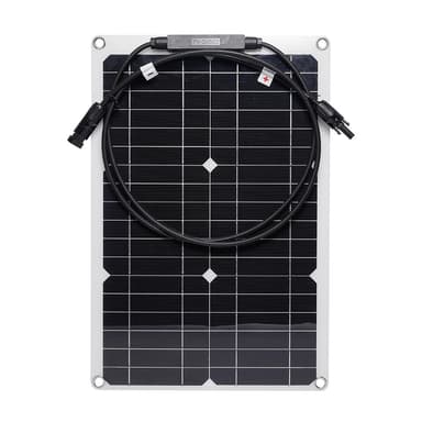 Solcellepanel 20W monokrystallinsk silisium bøyelig solcellepanel for RV / bil / yacht