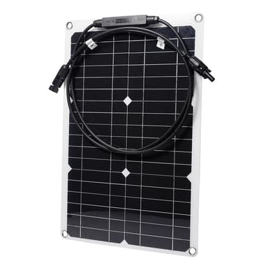 Solcellepanel 20W monokrystallinsk silisium bøyelig solcellepanel for RV / bil / yacht