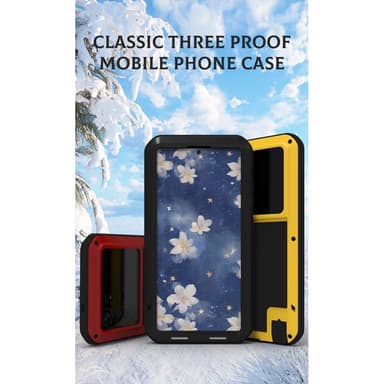 Samsung Galaxy S25 Ultra Etui Armour beskyttelsesdeksel Deksel + herdet glass