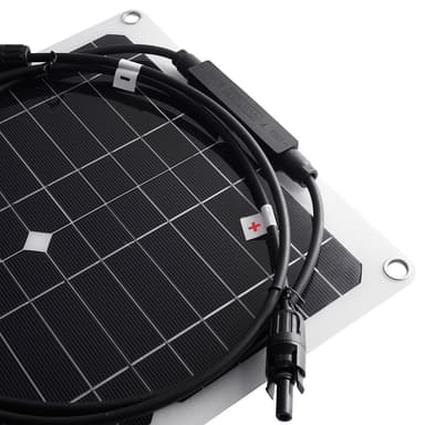 Solcellepanel 20W monokrystallinsk silisium bøyelig solcellepanel for RV / bil / yacht