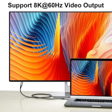 NÖRDIC USB 4 forlengelseskabel 2m 40Gbps 100W 8K60Hz