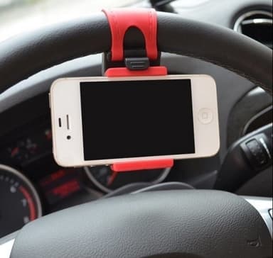 Universal mobiltelefonholder for ratt, rød
