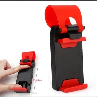 Universal mobiltelefonholder for ratt, rød