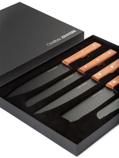 Orrefors Jernverk 5-pakning Kniver Svart
