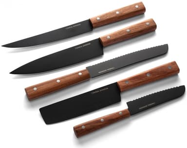 Orrefors Jernverk 5-pakning Kniver Svart