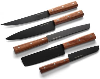 Orrefors Jernverk 5-pakning Kniver Svart