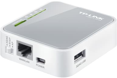 TP-LINK bærbar trådløs 3G-ruter, (TL-MR3020)