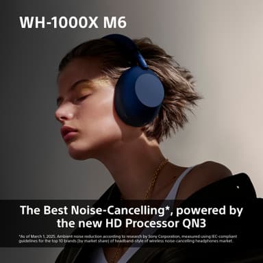 Sony WH-1000XM6 trådløse around-ear hodetelefoner (sort)