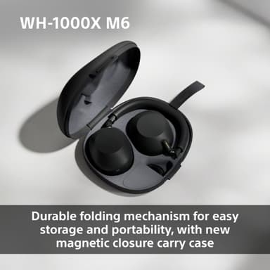 Sony WH-1000XM6 trådløse around-ear hodetelefoner (sort)