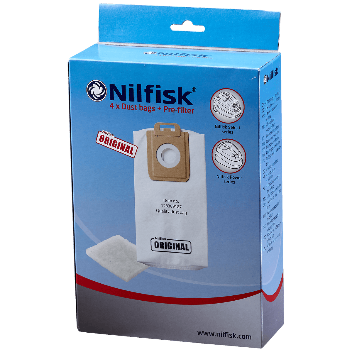 Nilfisk Select støvsugerposer 128389187 til Nilfisk Select støvsugere Nilfisk Select støvsugerposer 128389187 til Nilfisk Select støvsugere
