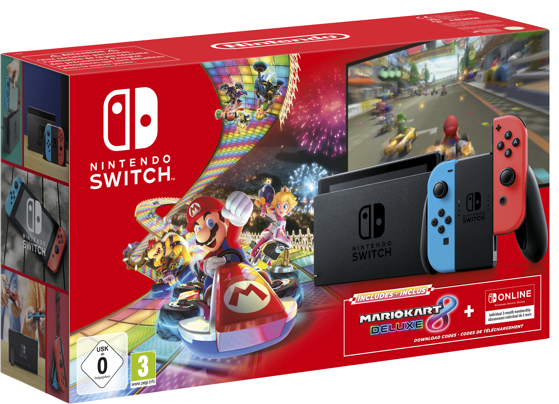 *Dette produktet er en pakke med Nintendo Switch, Mario Kart 8 Deluxe og 3 mnd med Nintendo Switch Online. Besparelsen er beregnet ut fra den laveste samlede prisen av  hvert produkt i pakken, på Prisjakt/Prisguiden 3. november. Tilbudet gjelder fra 21. november til 28.november, eller så langt lageret rekker.