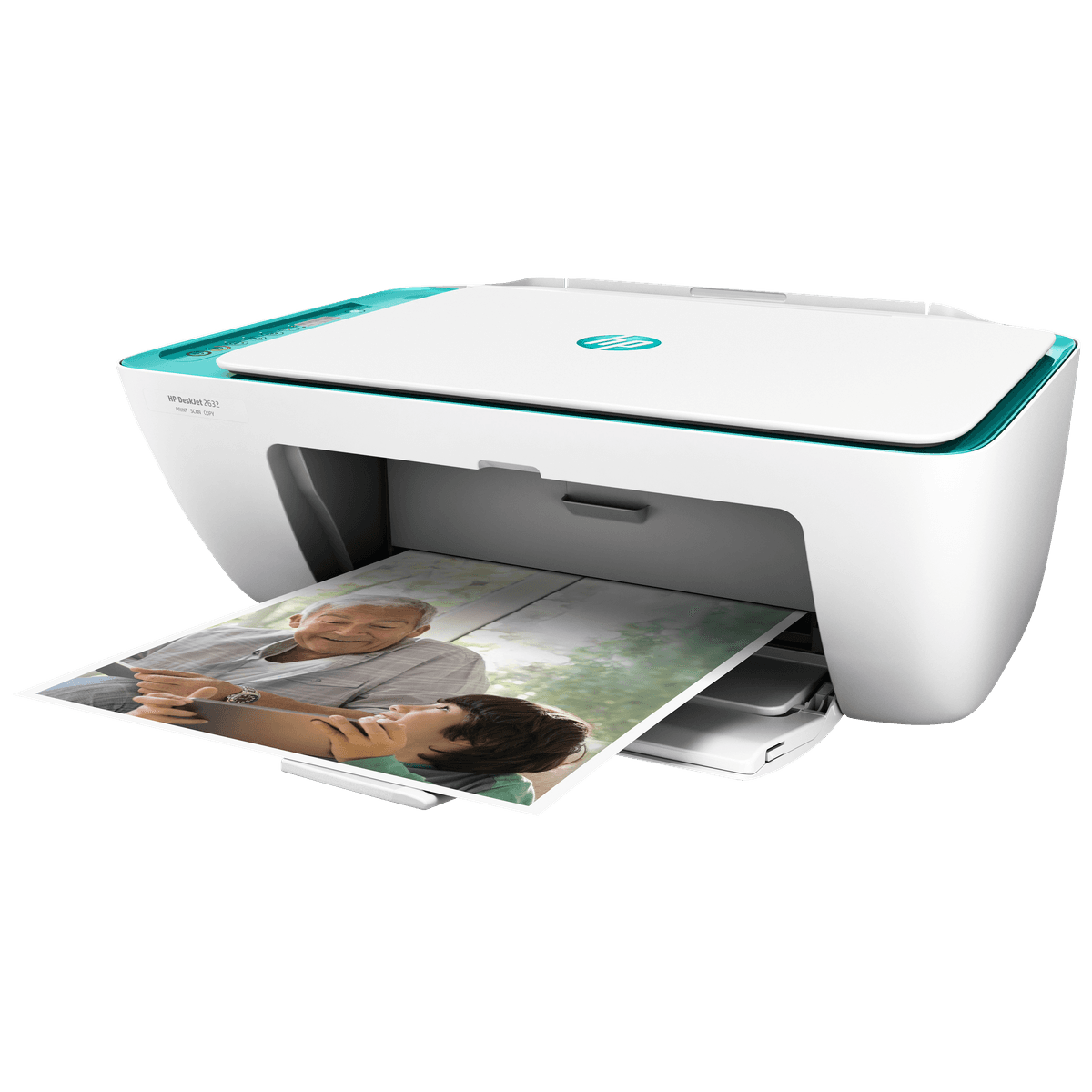 Hp Deskjet 2632 Aio Farge Inkjet Skriver Hvit Turkis