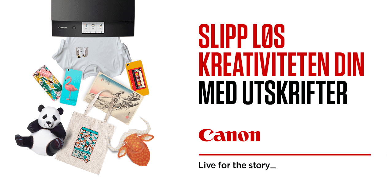 Canon-printer med utskrifter