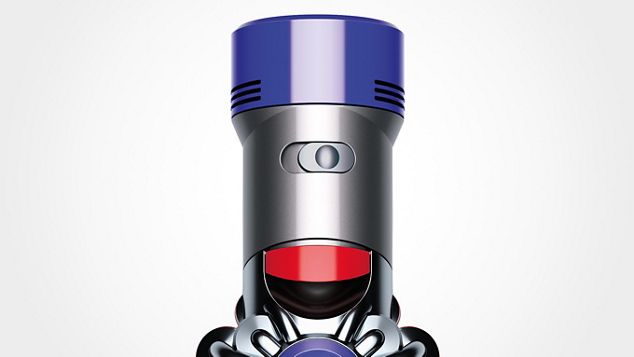 Nærbilde av en Dyson V8 Absolute Plus-støvsuger