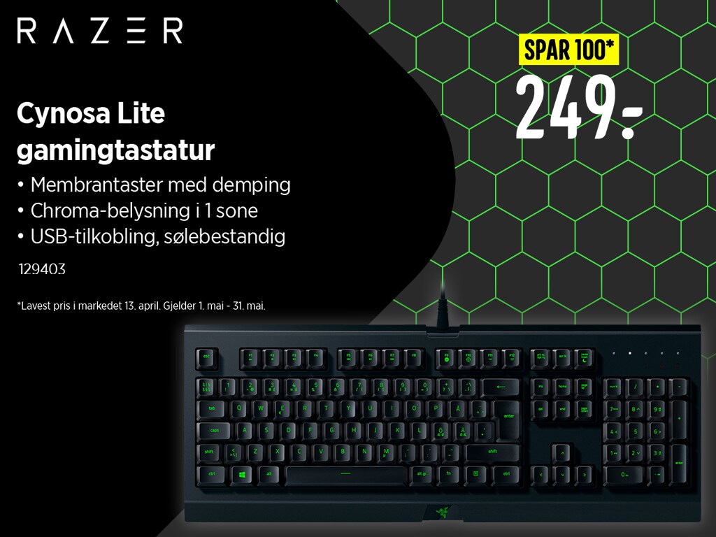 Monthly Gaming Deal May - Razer keyboard
