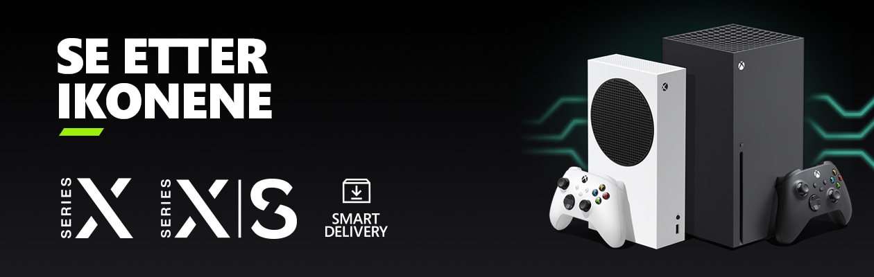 Xbox Series X og S ikoner norsk tekst