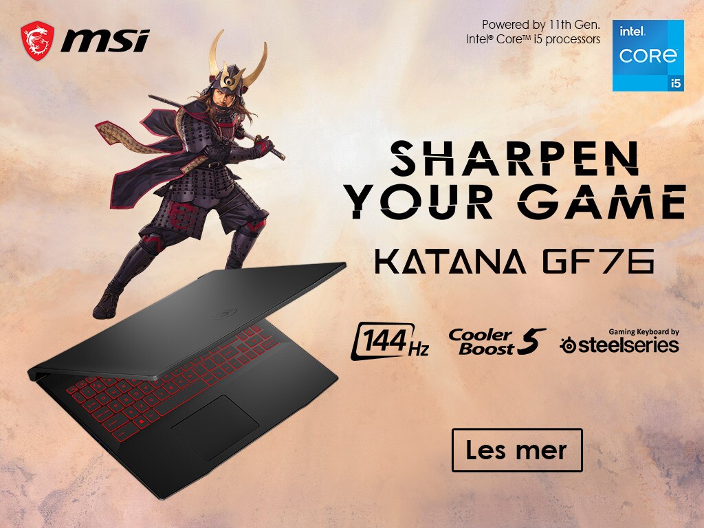 MSI Katana GF76 gaming laptop