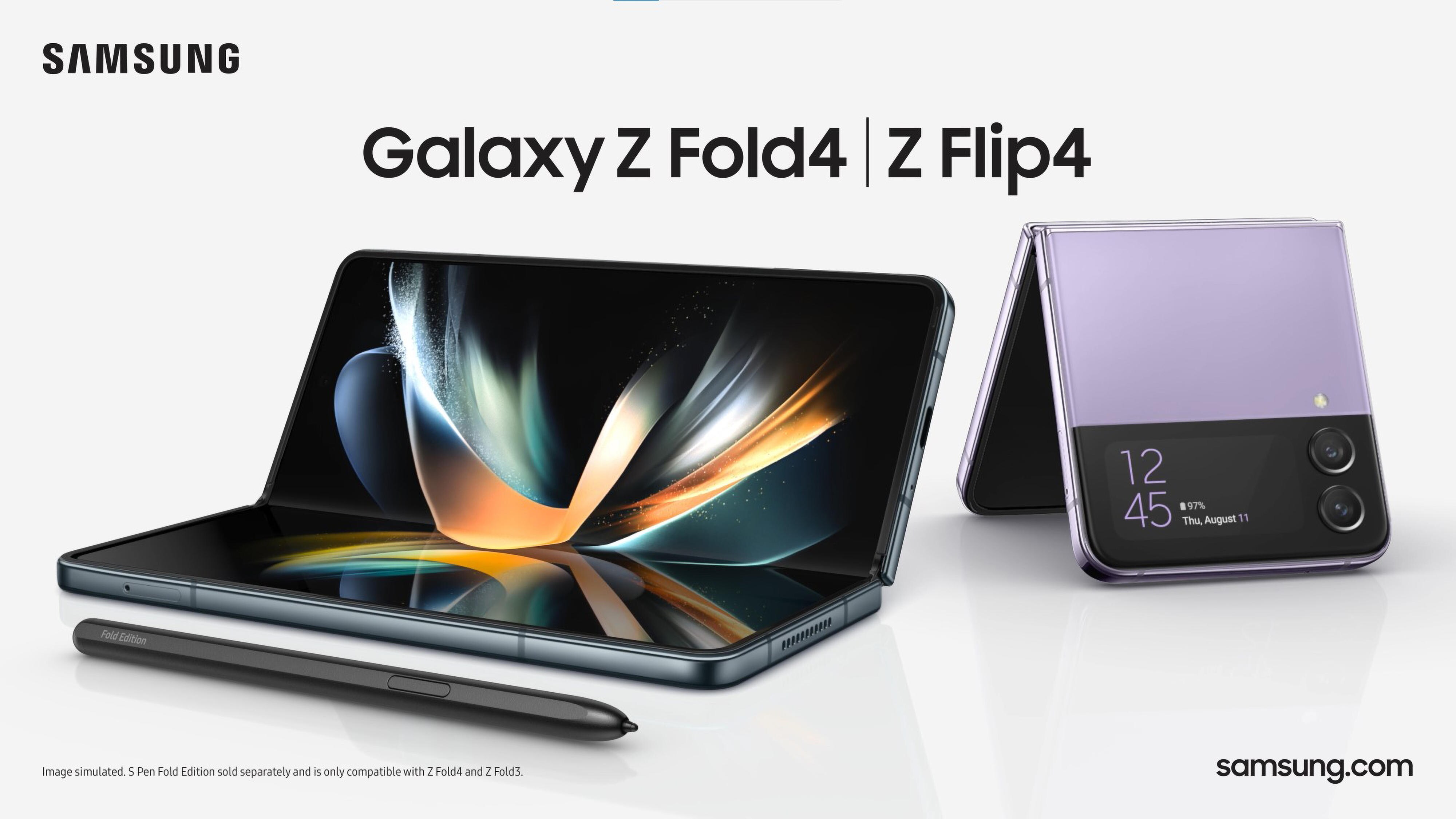 Samsung Galaxy Z Fold 4 and Z Flip 4