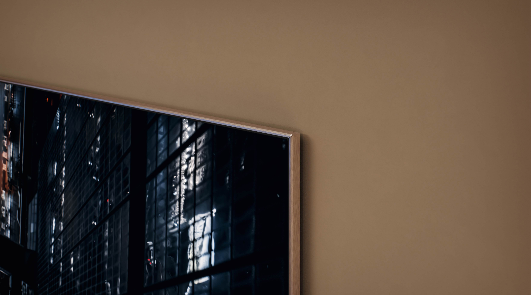 Close-up of Samsung TV