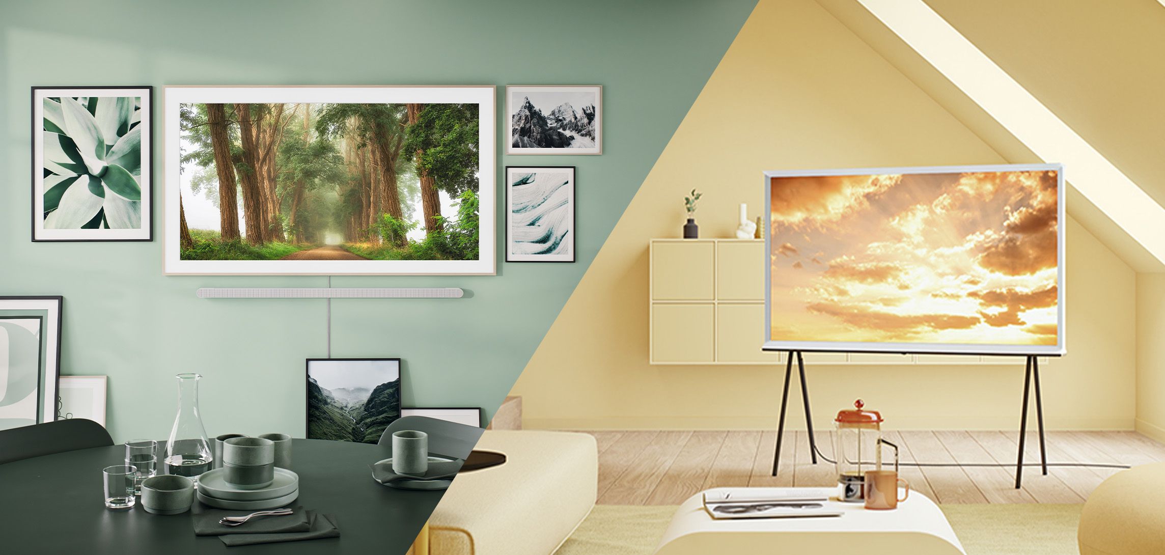 Samsung TVs in interior design
